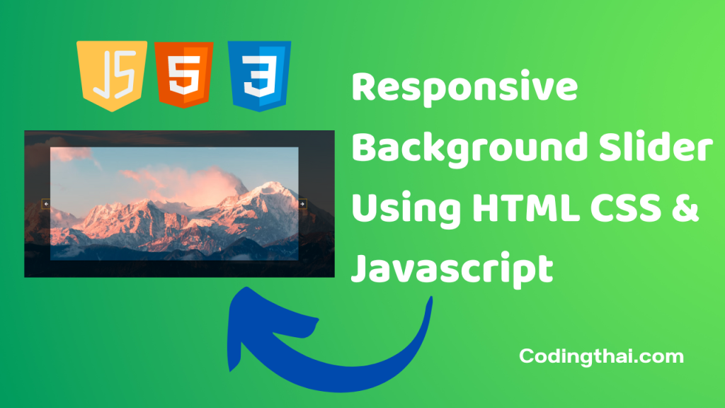 Responsive Background Slider Using HTML CSS & Javascript