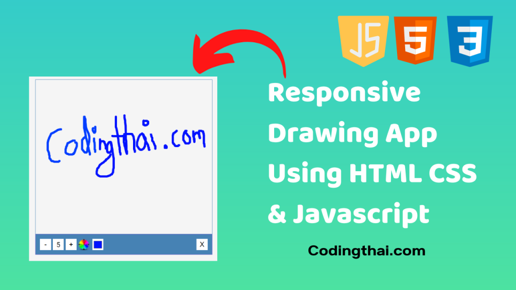 Responsive Drawing App Using HTML CSS & Javascript