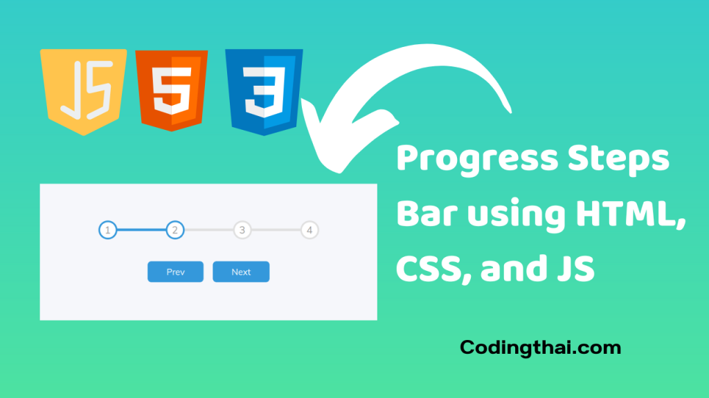 Progress Steps Bar using HTML, CSS, and JS 