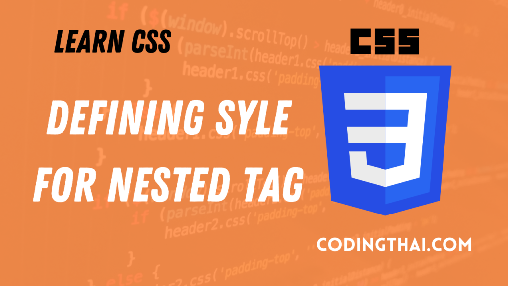 Define Styles For Nested Tags in CSS3