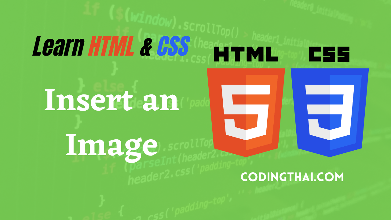 Insert an image using HTML5