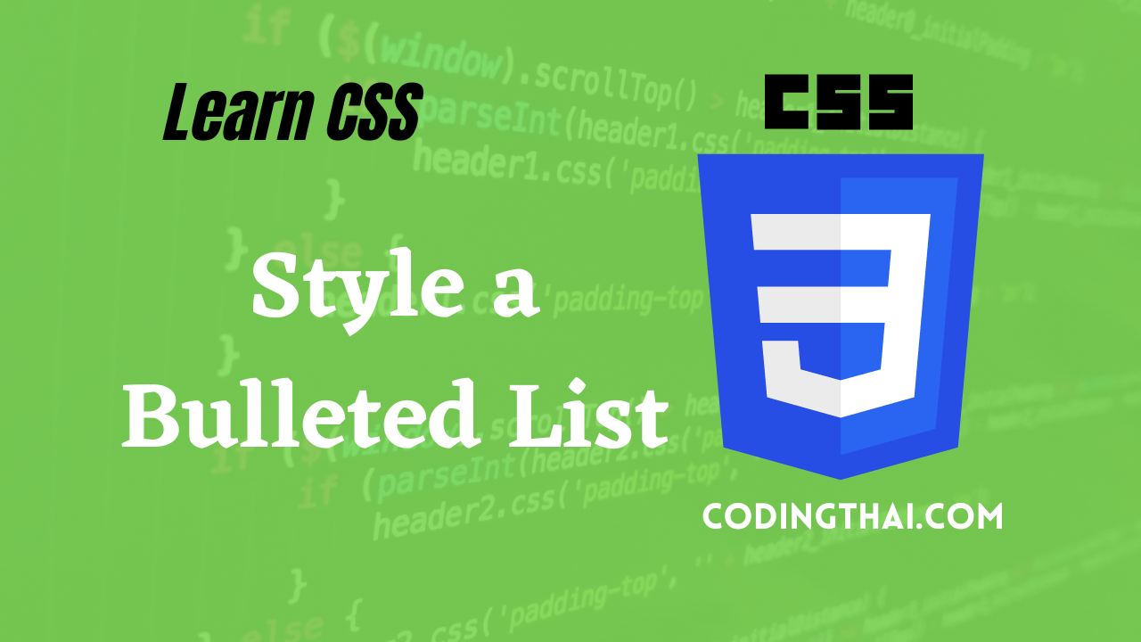 Style a bulleted list in CSS3