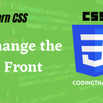Change the Font in CSS3