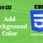 Add Back ground color using CSS3