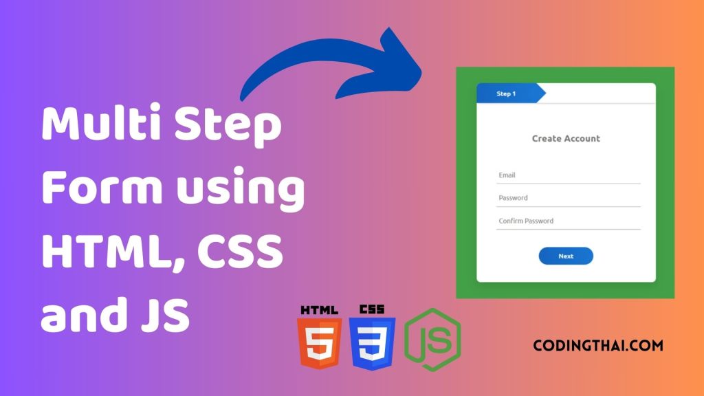 Multi-Step Form using HTML, CSS and JS