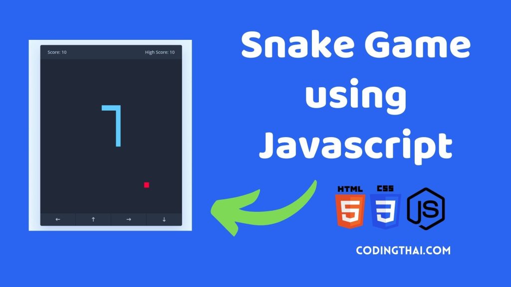 Snake Game using Javascript | HTML and CSS Project